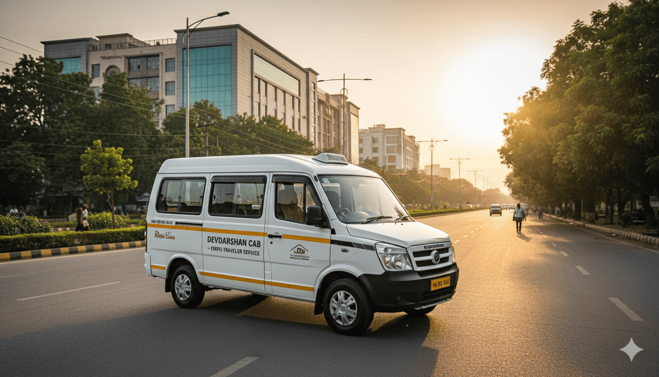 Tempo Traveller on Rent in Gomti Nagar Lucknow – Devdarshan Cab